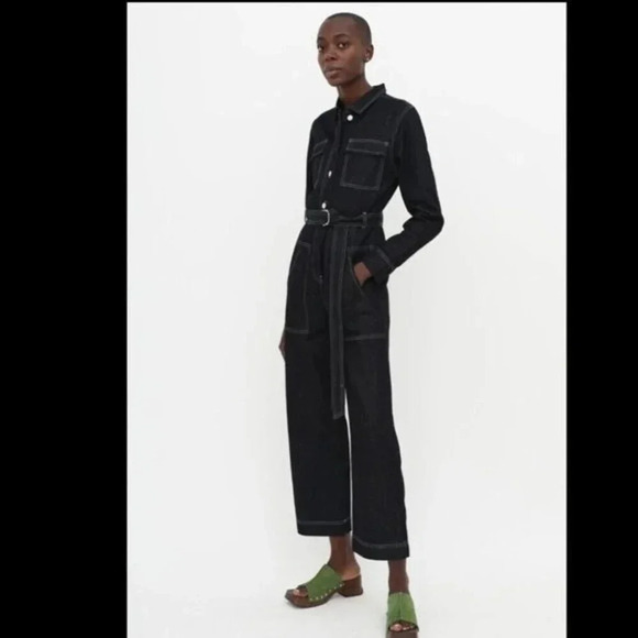 NEW AERYNE birkin jumpsuit dark blue - Picture 3 of 16